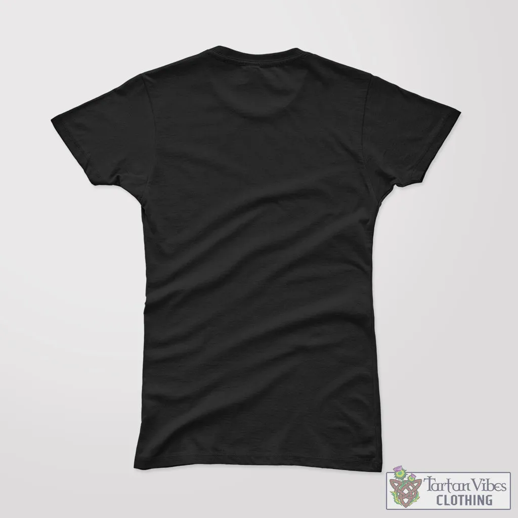 Alexander of Menstry Family Crest Cotton Women's T-Shirt with Scotland Royal Coat Of Arm Funny Style
