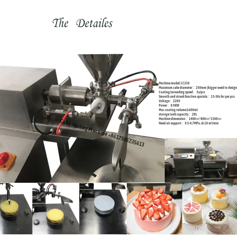 Automatic Birthday Cake Spreading coating Machine