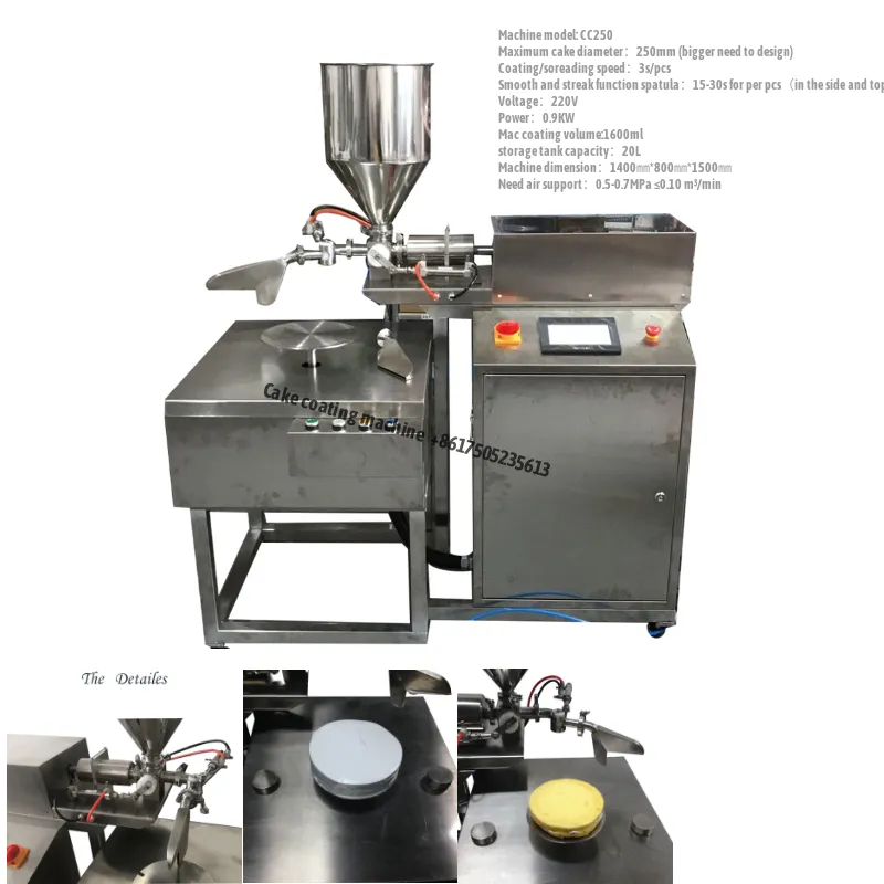 Automatic Birthday Cake Spreading coating Machine