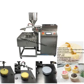 Automatic Birthday Cake Spreading coating Machine