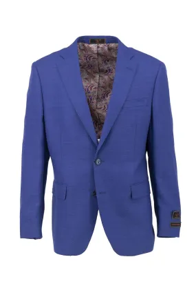 Cobalt Blue Dolcetto Modern Fit, Pure Wool Jacket by Tiglio Luxe