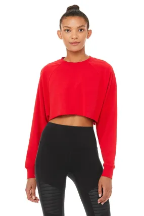 Double Take Pullover - Scarlet
