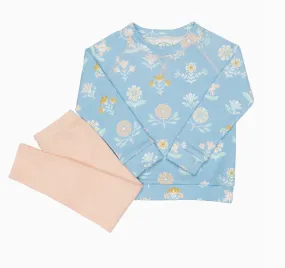 Emmy Floral Crewneck Sweater and Leggings Set (Toddler)