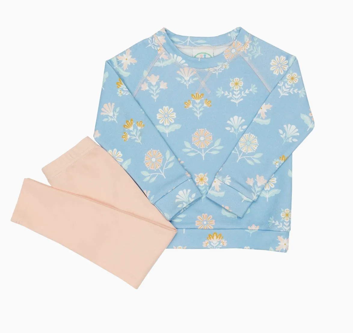 Emmy Floral Crewneck Sweater and Leggings Set (Toddler)