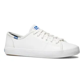Keds Women's Kickstart Retro Court Leather White Blue