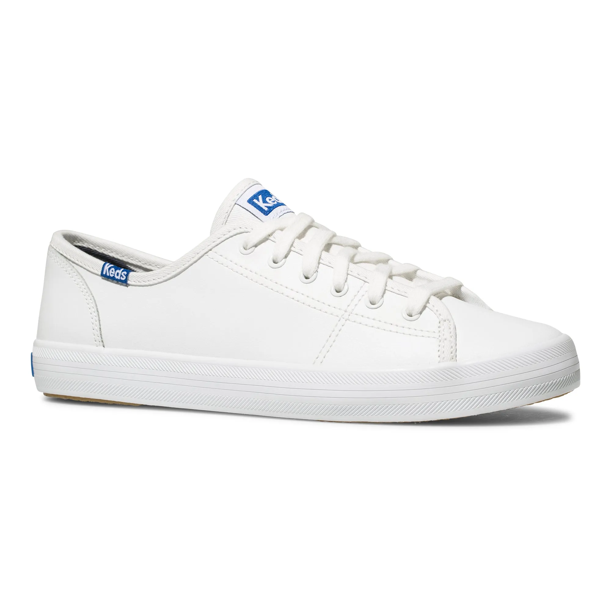 Keds Women's Kickstart Retro Court Leather White Blue