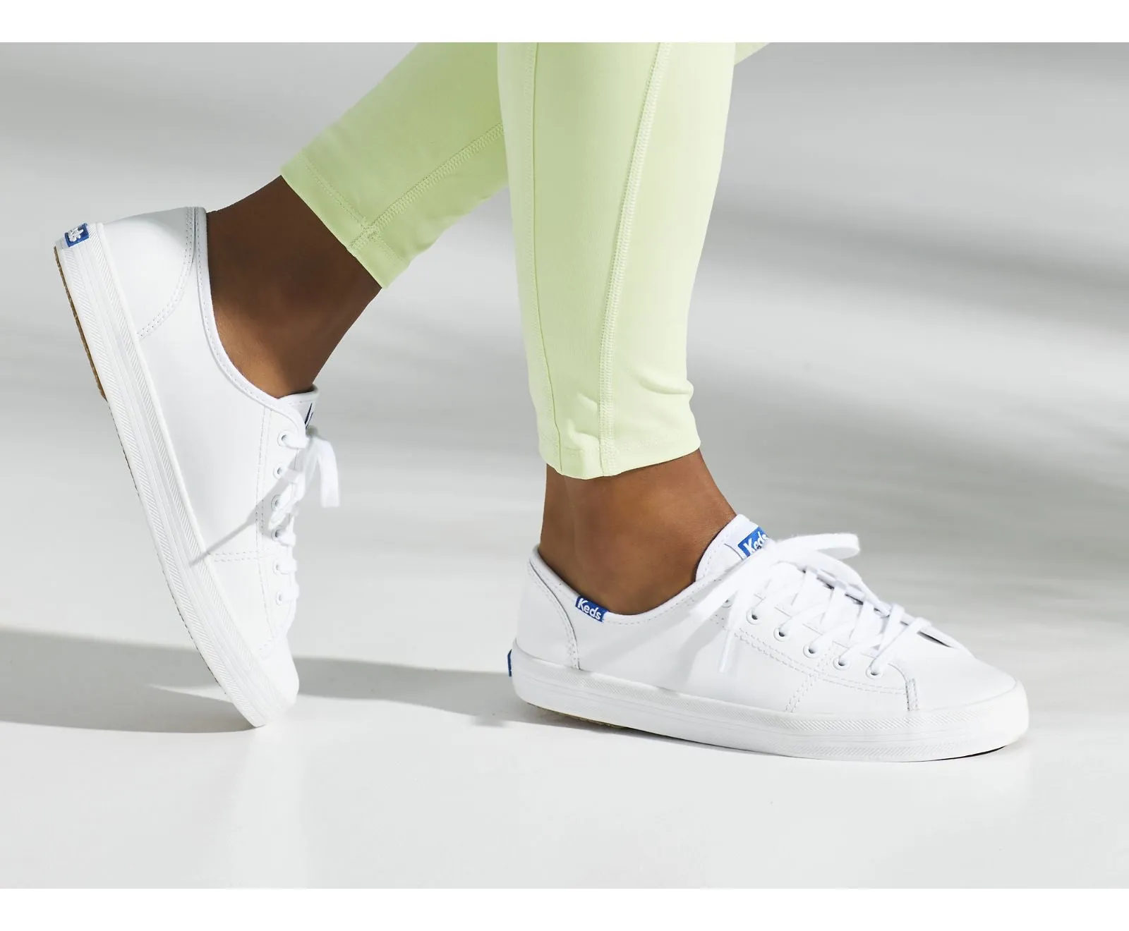 Kickstart Leather Sneaker - White