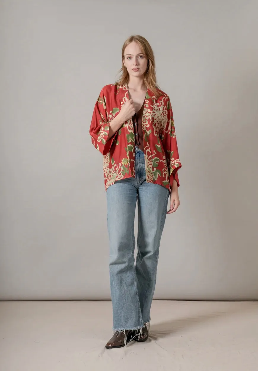 Kimono - Chrysanthemum Red