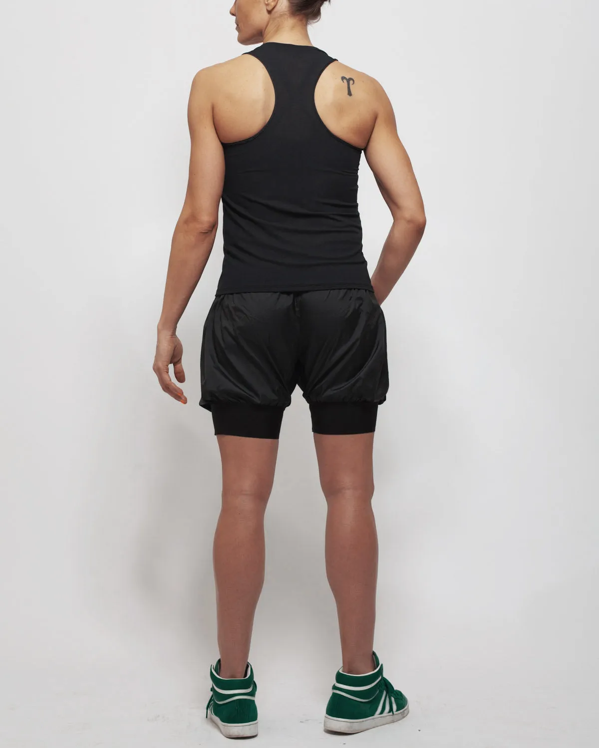 King of the Road Women's Deep V Black Tank Top