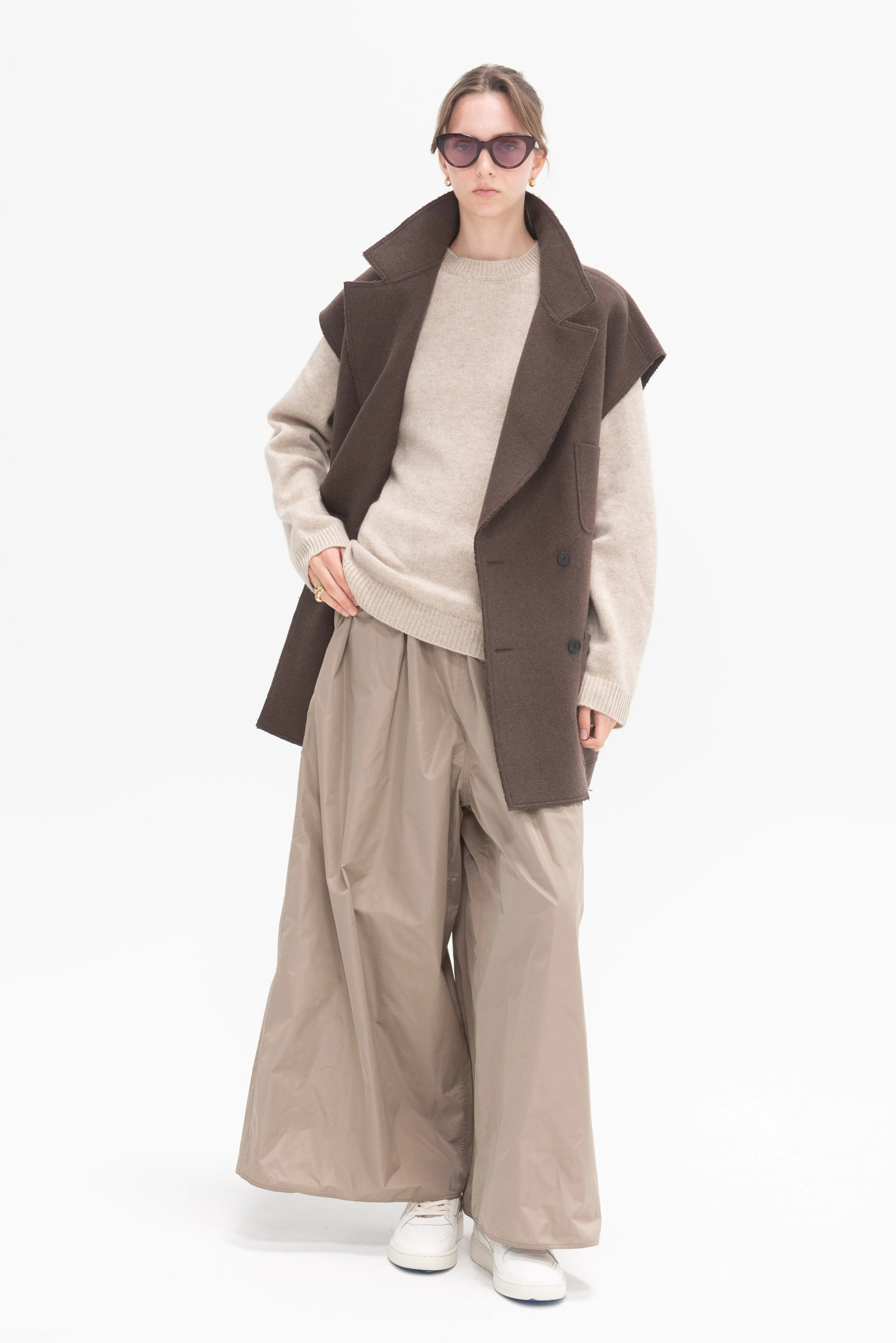 Moody Cashmere Sweater, Oatmeal