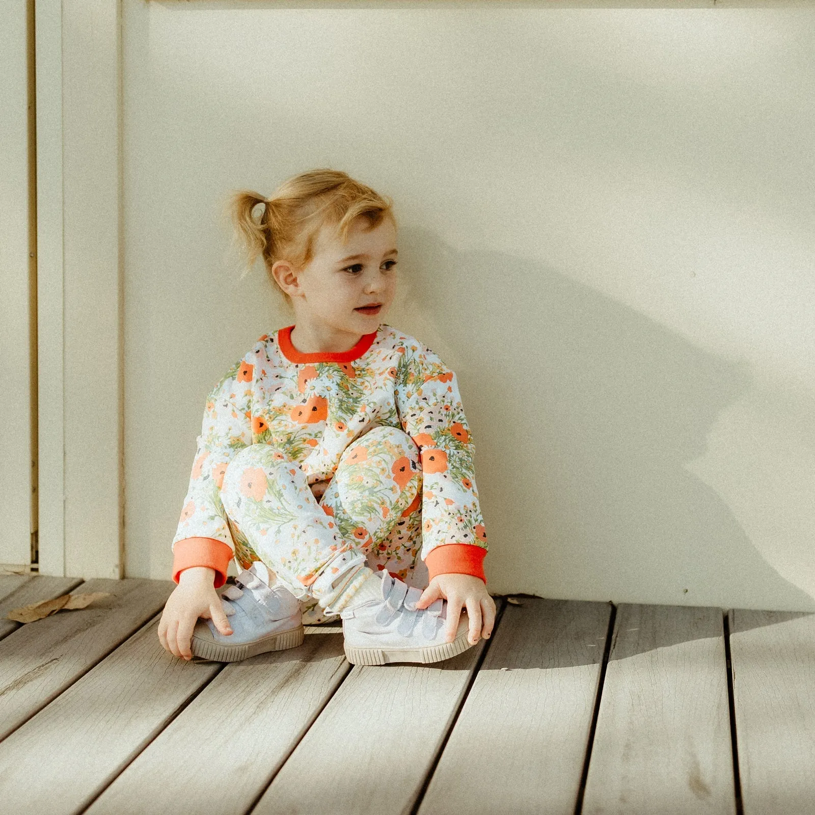 Poppy Floral Organic Cotton Leggings
