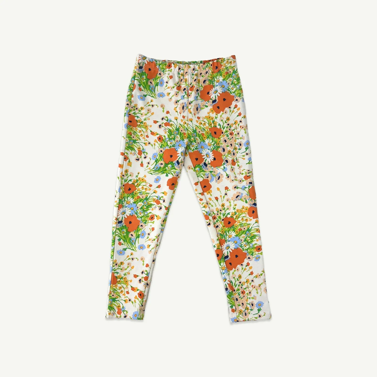 Poppy Floral Organic Cotton Leggings