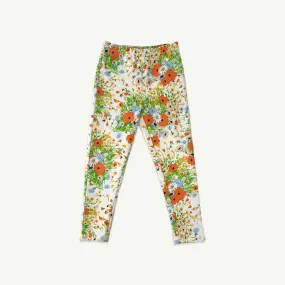 Poppy Floral Organic Cotton Leggings