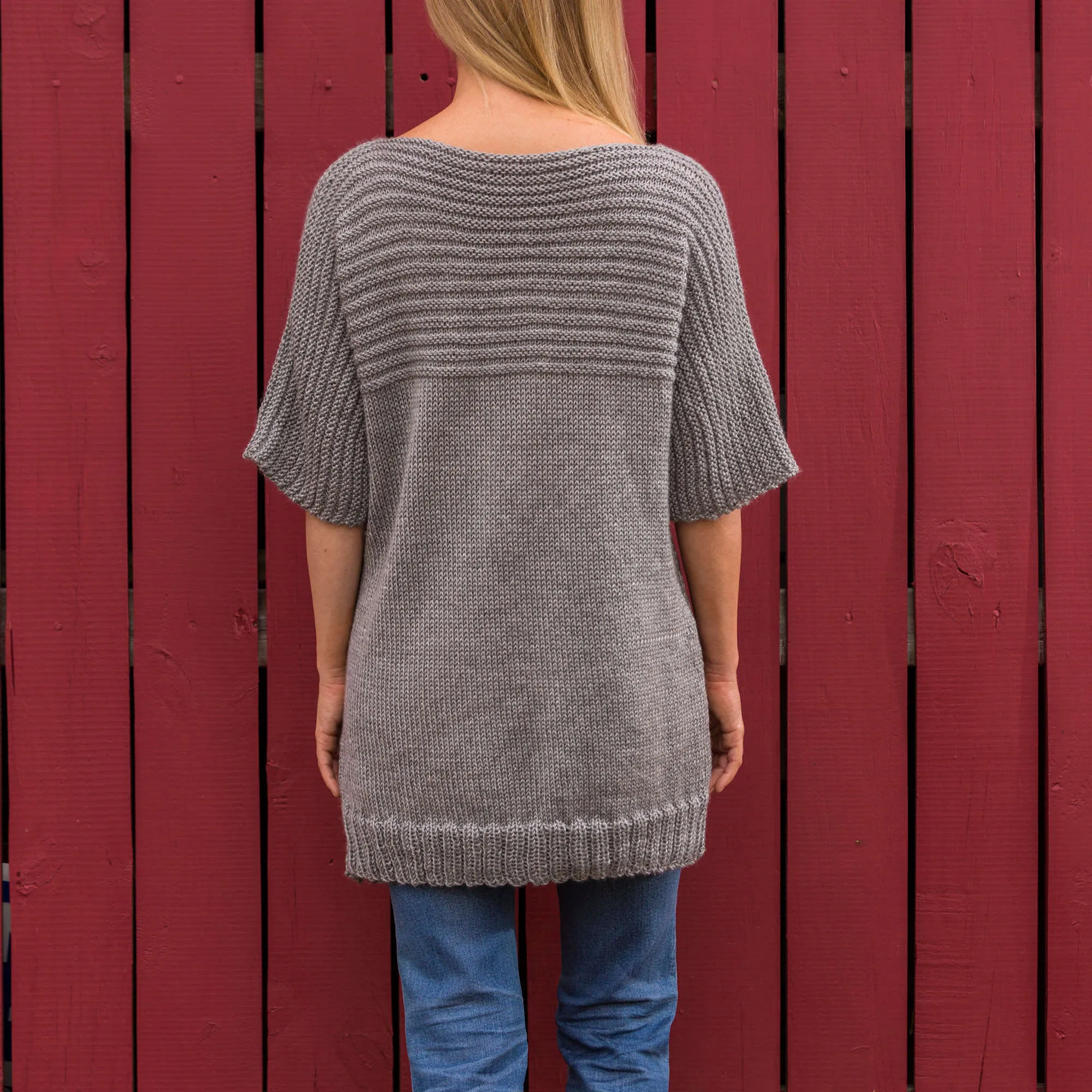 Red Heart Knit Big Comfy Sweater