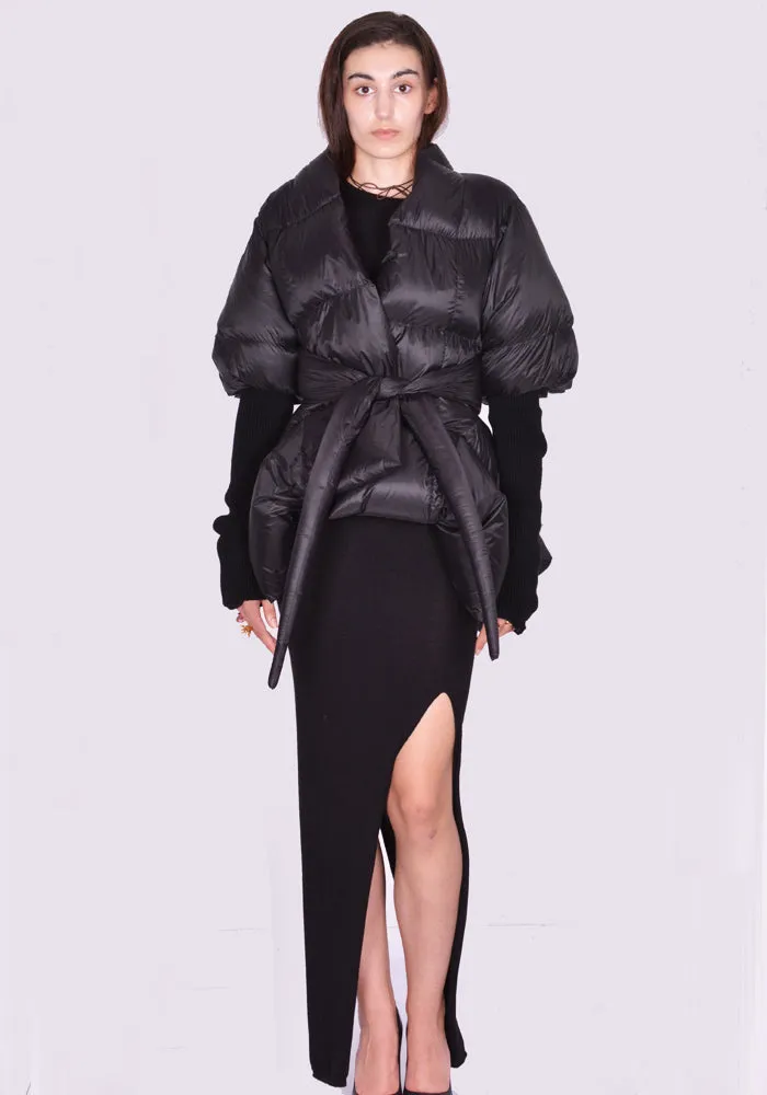 RICK OWENS WOMEN RP02D3750 NPD2 BATWING DUVET JACKET BLACK