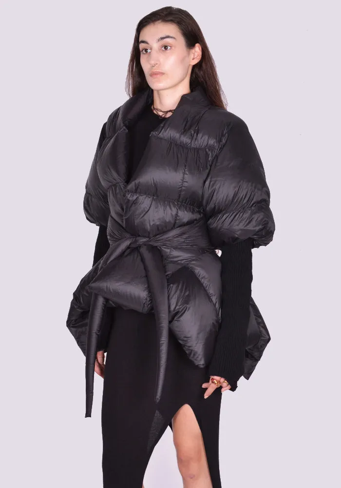 RICK OWENS WOMEN RP02D3750 NPD2 BATWING DUVET JACKET BLACK