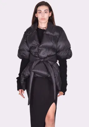 RICK OWENS WOMEN RP02D3750 NPD2 BATWING DUVET JACKET BLACK