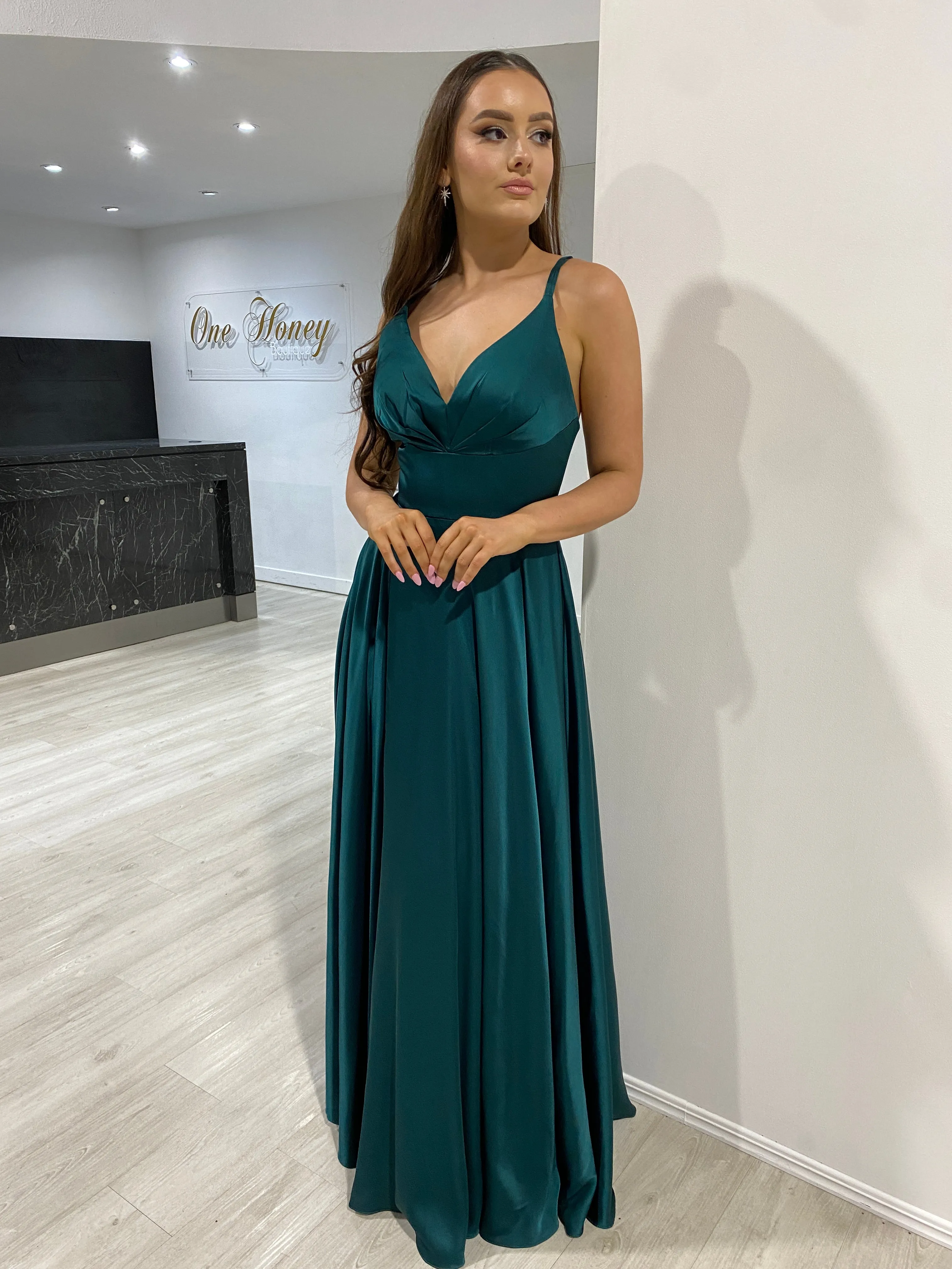 ROSALIA Silky A Line Formal & Prom Dress