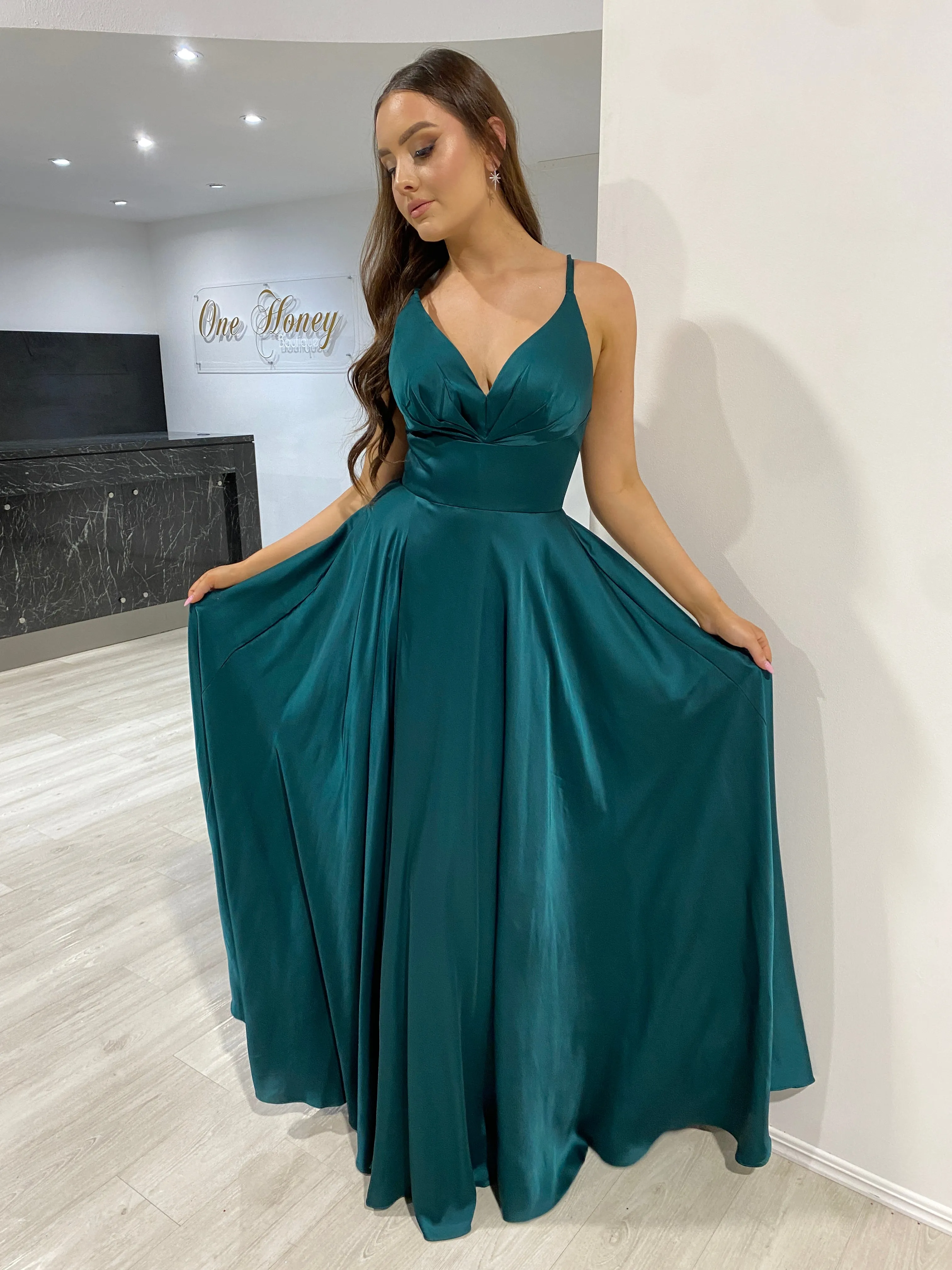 ROSALIA Silky A Line Formal & Prom Dress