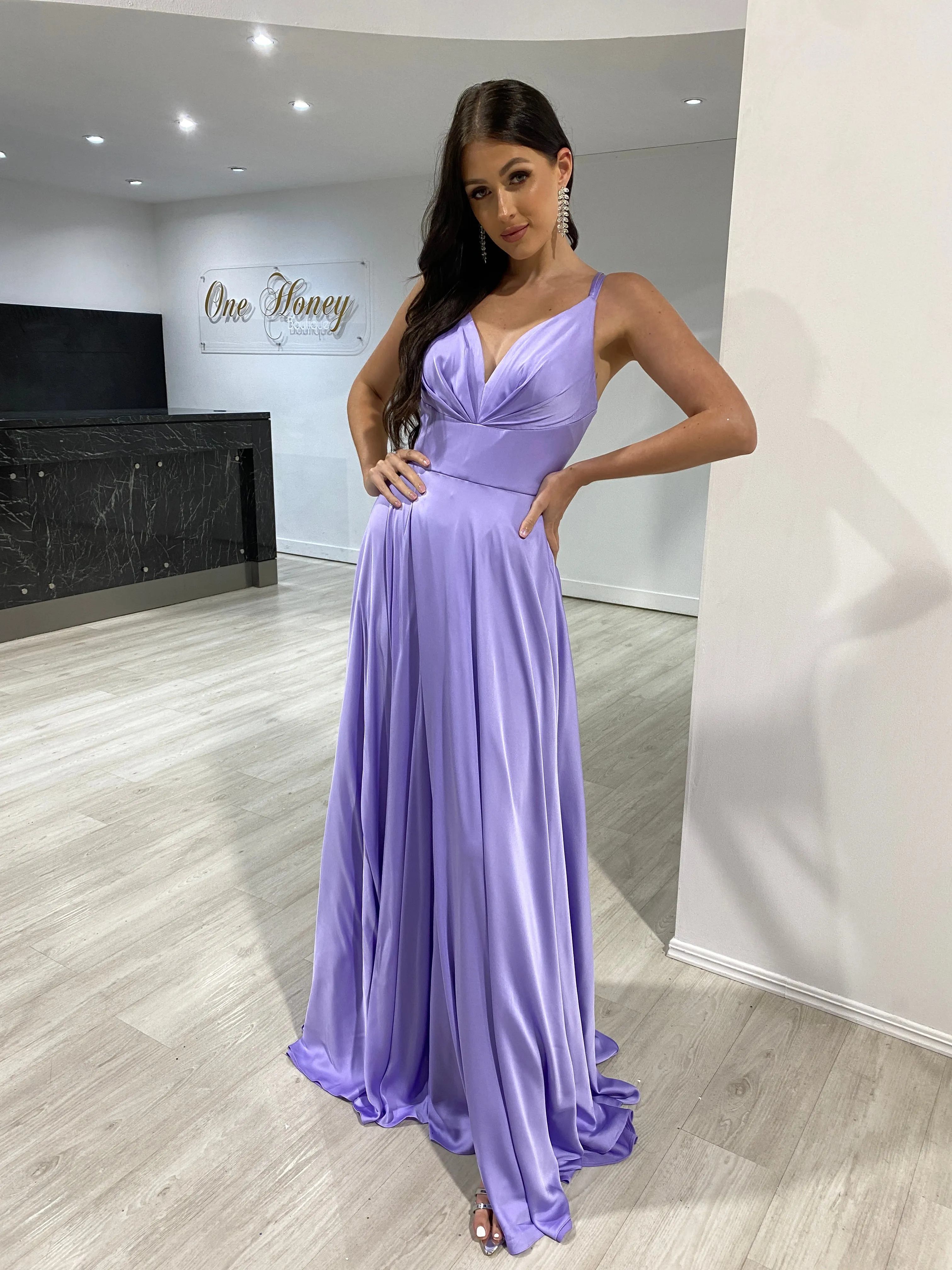 ROSALIA Silky A Line Formal & Prom Dress