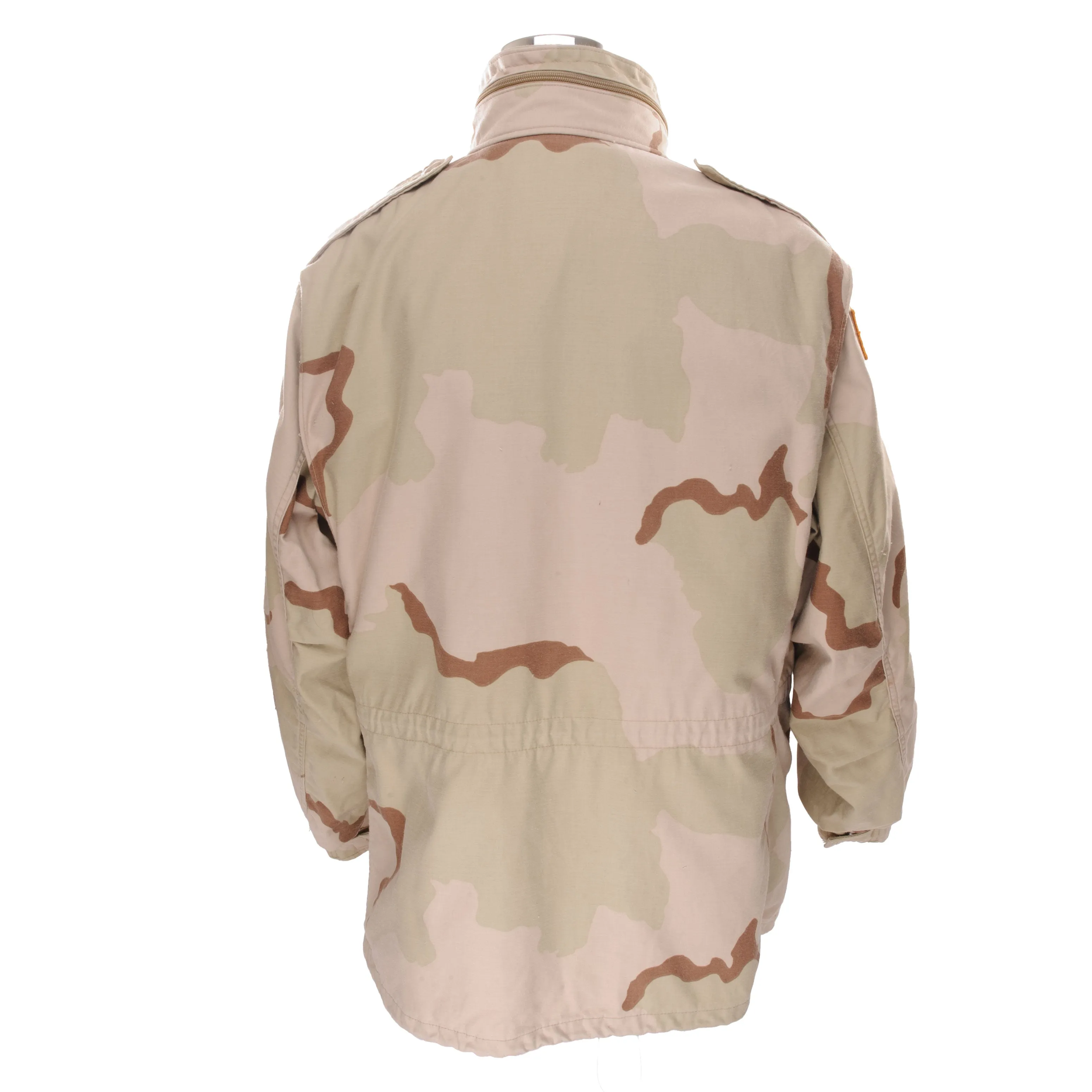 VINTAGE US ARMY M65 FIELD JACKET PATCH DESERT CAMO 1999 SIZE XL REGULAR